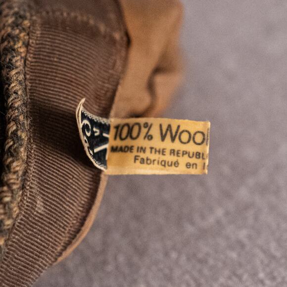 Vintage Johnathan Richard Men's Wool Tweed Flat Cap Newsboy Cabbie Hat SZ 7 1/4 - Picture 6 of 6